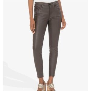 NWT Kut From The Kloth Women's Connie High Rise Fab Ab Ankle Jeans Brown Size 0